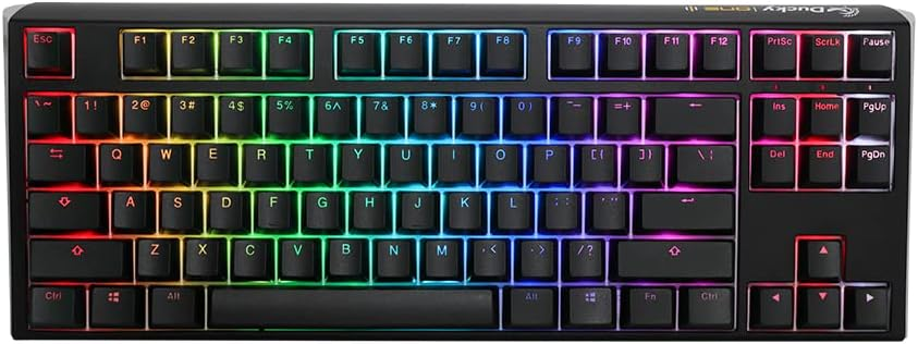 Ducky One 3 Classic Black/White TKL80% Red Switches KB Ducky One 3 Classic Black/White TKL80% Red Switches KB